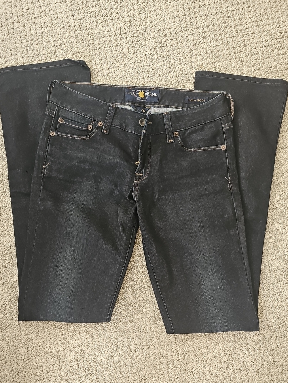 Lucky Brand Lola Boot Jeans - Dark Blue